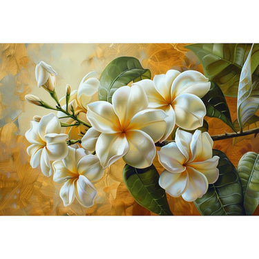 White Flower Painting Wall Art